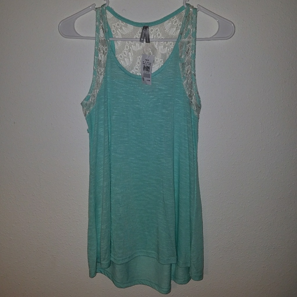 Teal tank top from Vanity NWT
